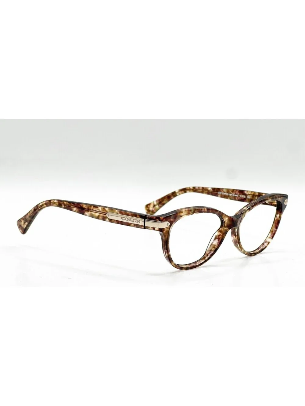 Coach HC 6066 5287 Light Brown Cat Eye Authentic Eyeglass Frames 51-15